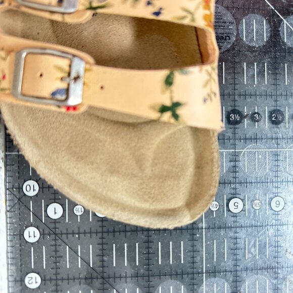 Betula by Birkenstock Florida Women Size 8 Pink Flower Triple Strap Slide Sandal - Picture 12 of 12